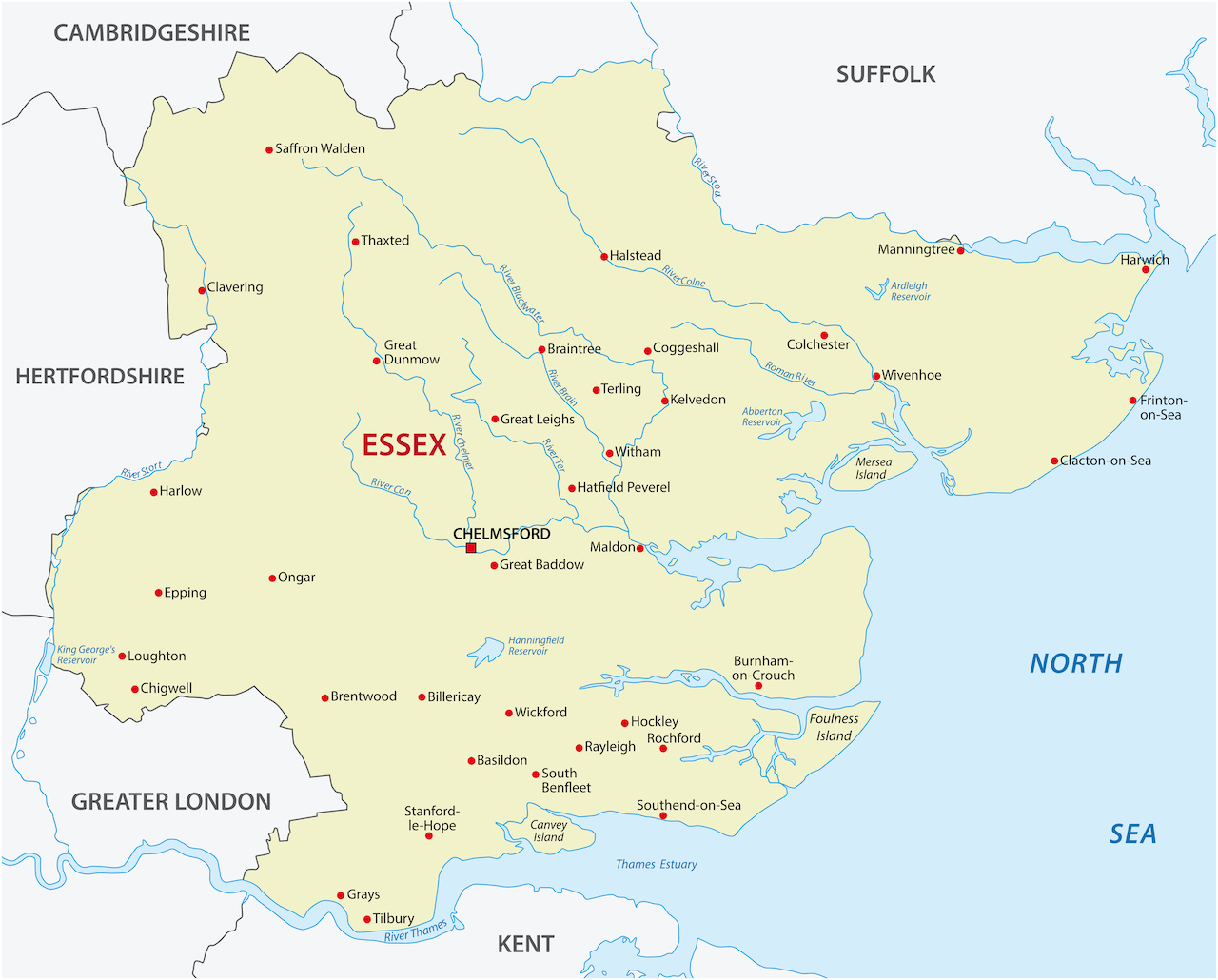 Essex County Map